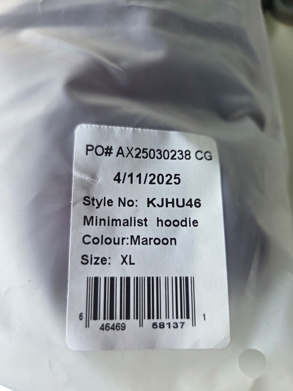 Comfrt Minimalist Hoodie - Maroon - Picture 6 of 7
